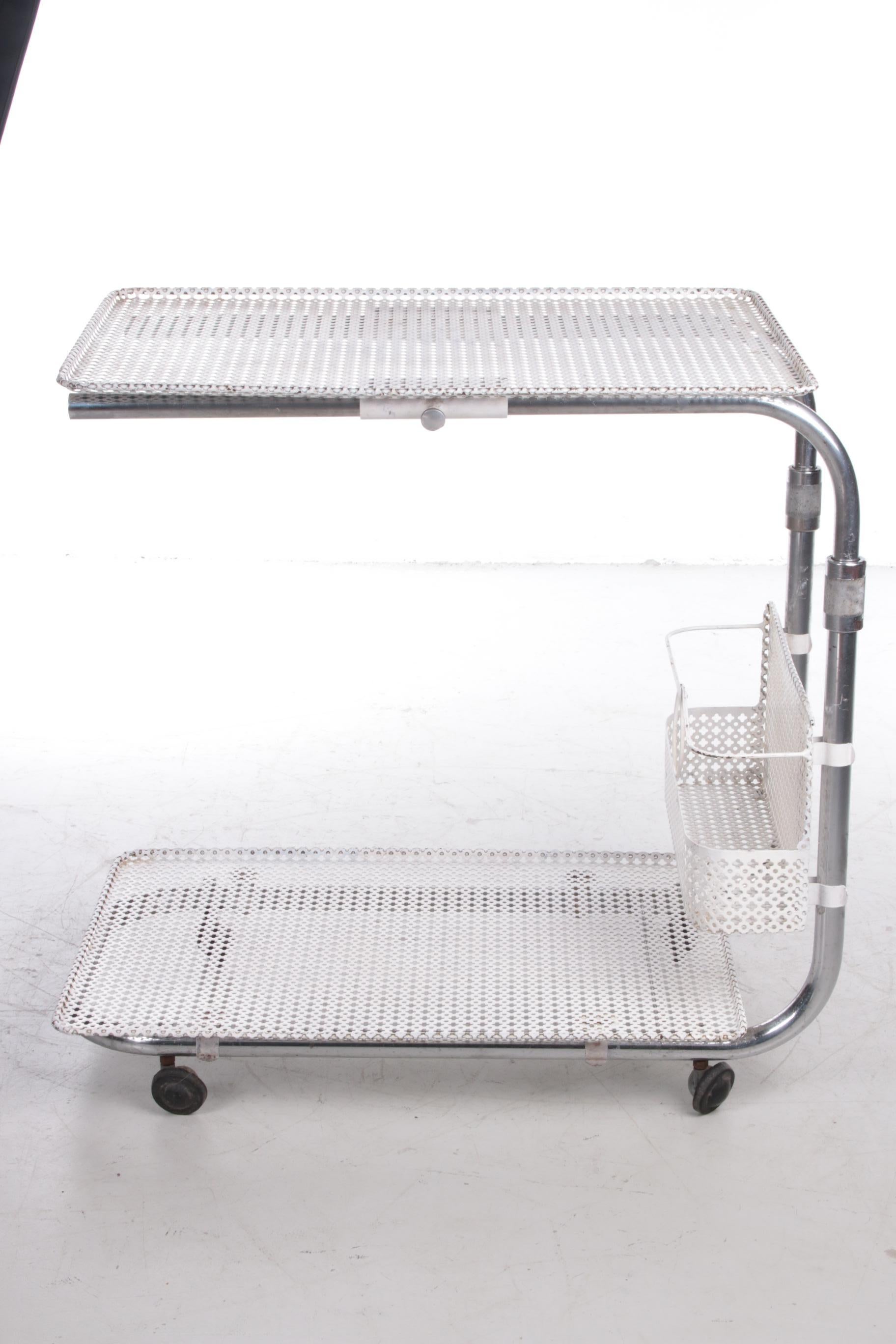 Chrome Vintage Metal Trolley by Mathieu Mategot, 1960s For Sale