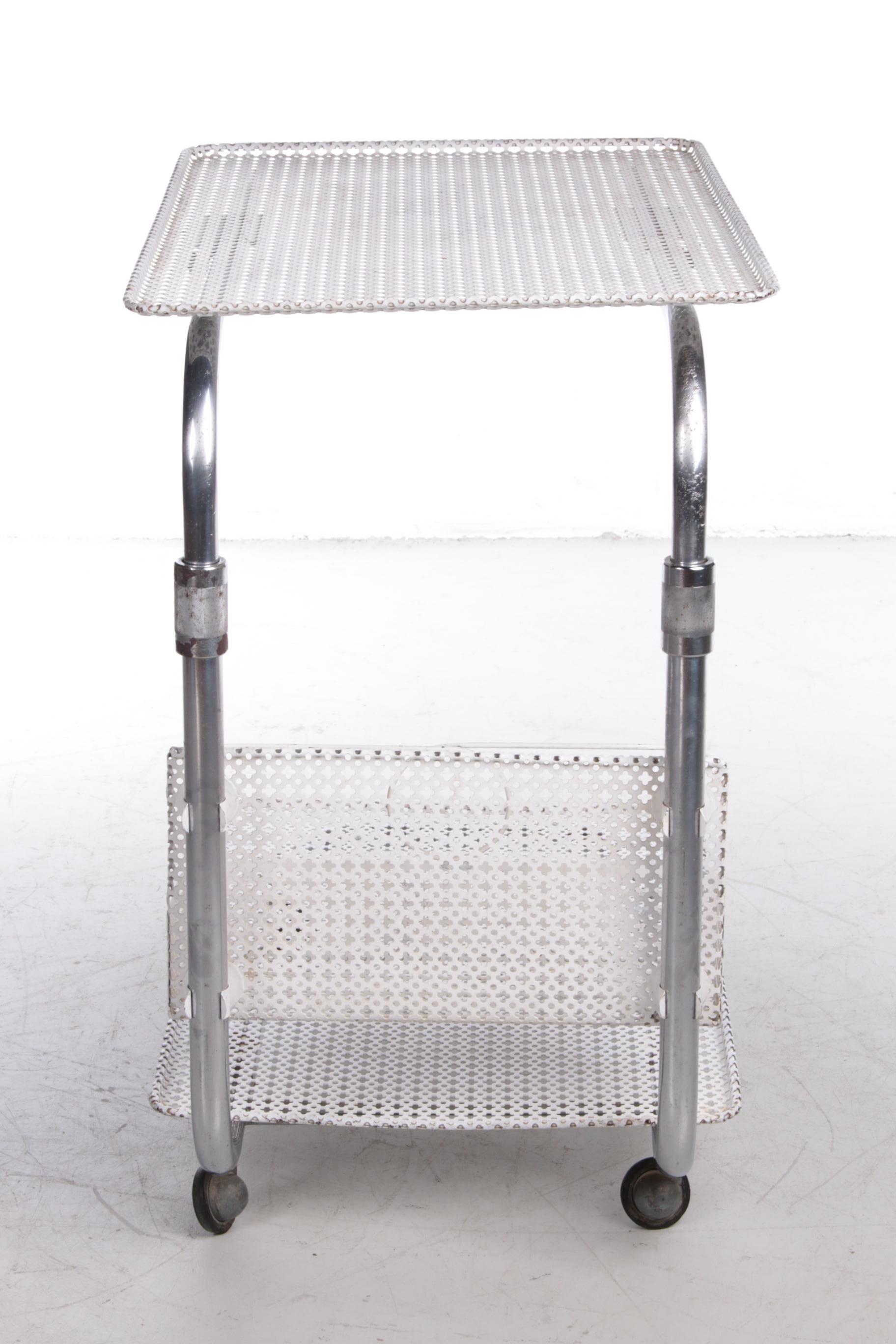 Vintage Metal Trolley by Mathieu Mategot, 1960s For Sale 1