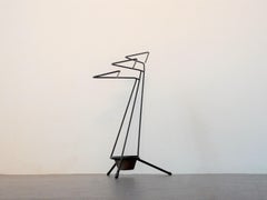 Vintage Metal Umbrella Stand, 1950s