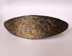 Vintage Metal Waist Belt Indian 70s Flower Floral Brass Copper 1970