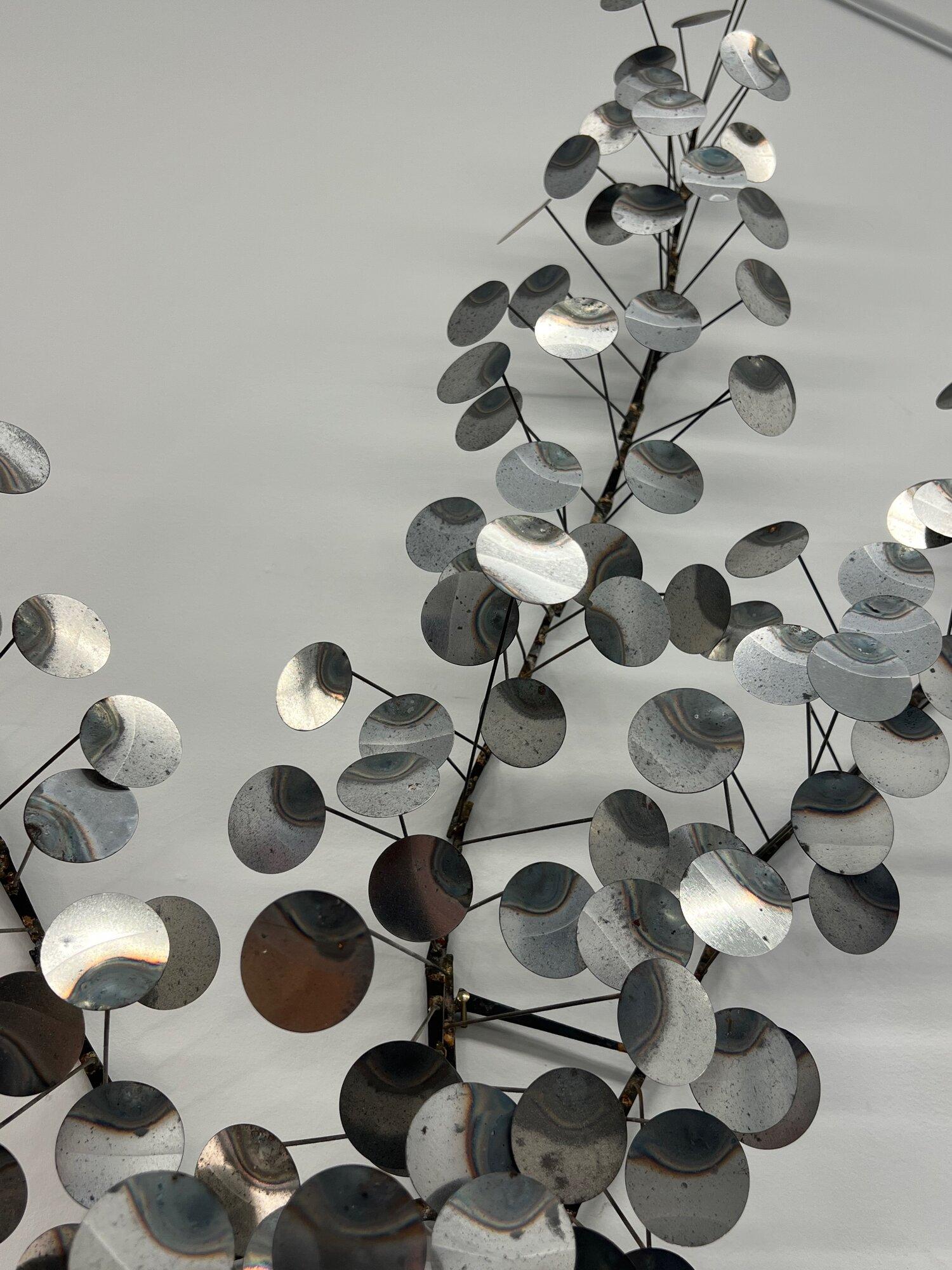 Vintage-Wandkunst aus Metall in der Art von C. Jere (Moderne der Mitte des Jahrhunderts) im Angebot