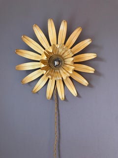 Vintage Metal Wall/Ceiling Lamp, French 1950s