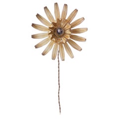 Vintage Metal Wall/Ceiling Lamp, French 1950s