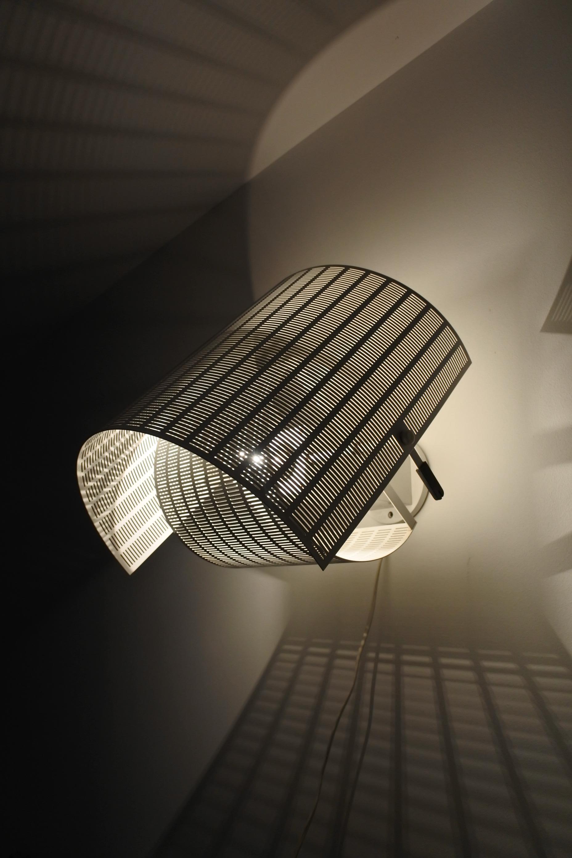 Vintage Metal Wall Lamp Shogun by Mario Botta & Artemide, 1986 5