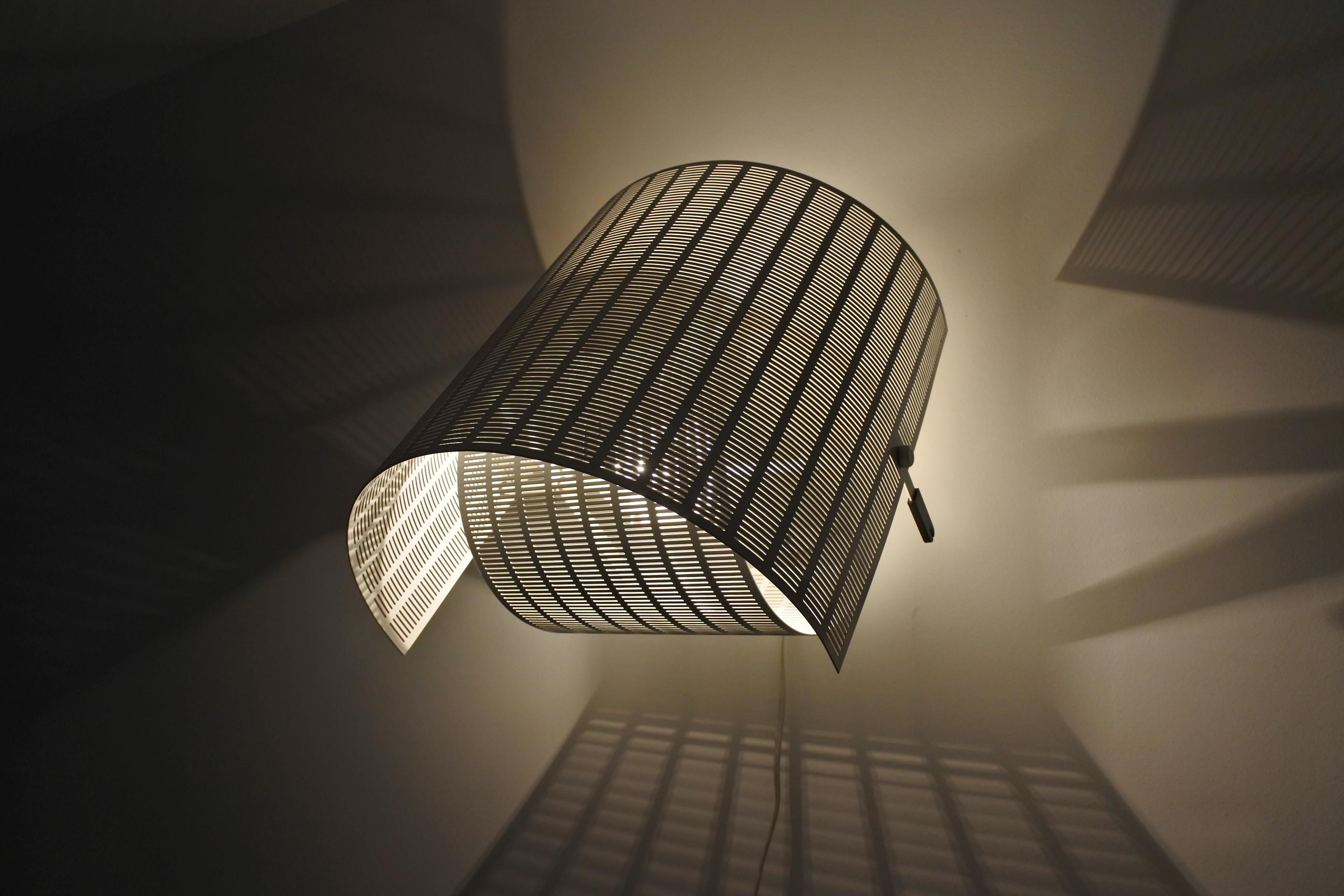 Italian Vintage Metal Wall Lamp Shogun by Mario Botta & Artemide, 1986