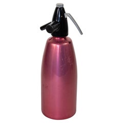 Vintage Metallic Red Soda Syphon, England, 1960