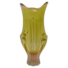Vintage Metallurgical Glass Vase, Designed by Josef Hospodka for Chribska, 1960s