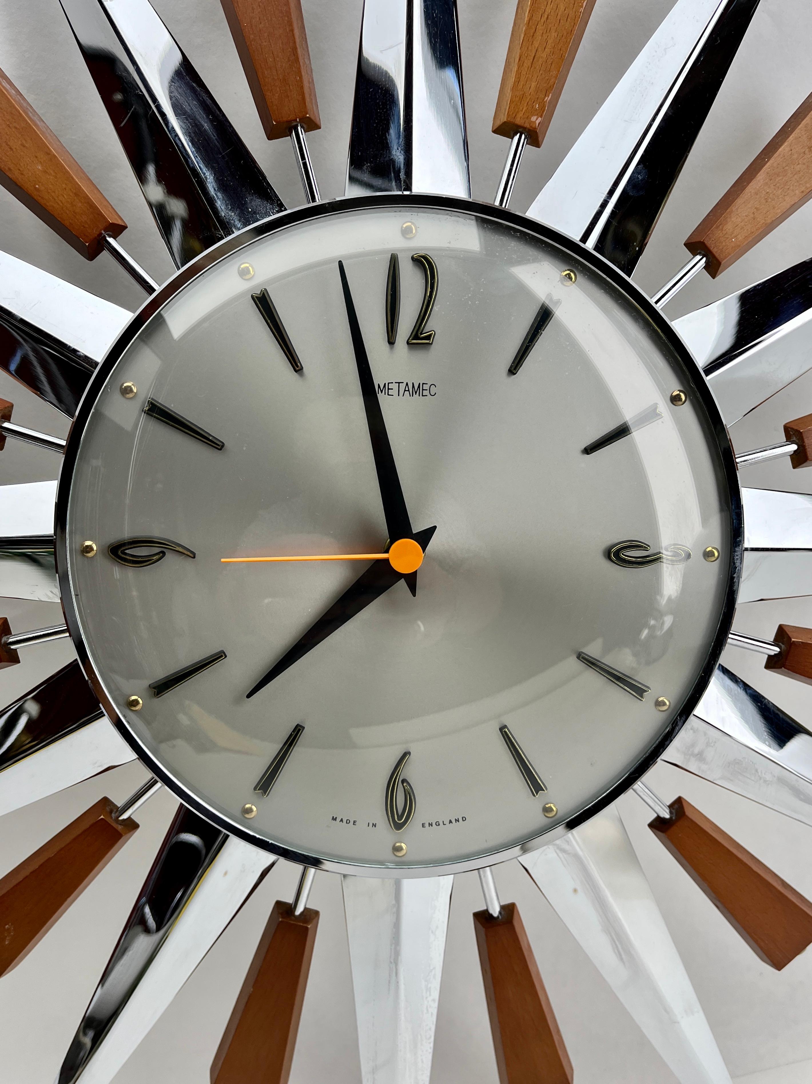 1960s metamec clock