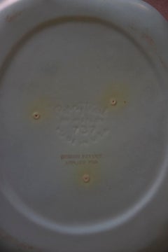 Cuenco vintage Metlox PoppyTrail Turquesa de forma libre con volantes