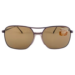 Vintage Metzler Metallic Copper Frame Sunglasses Made in Germany 1970's