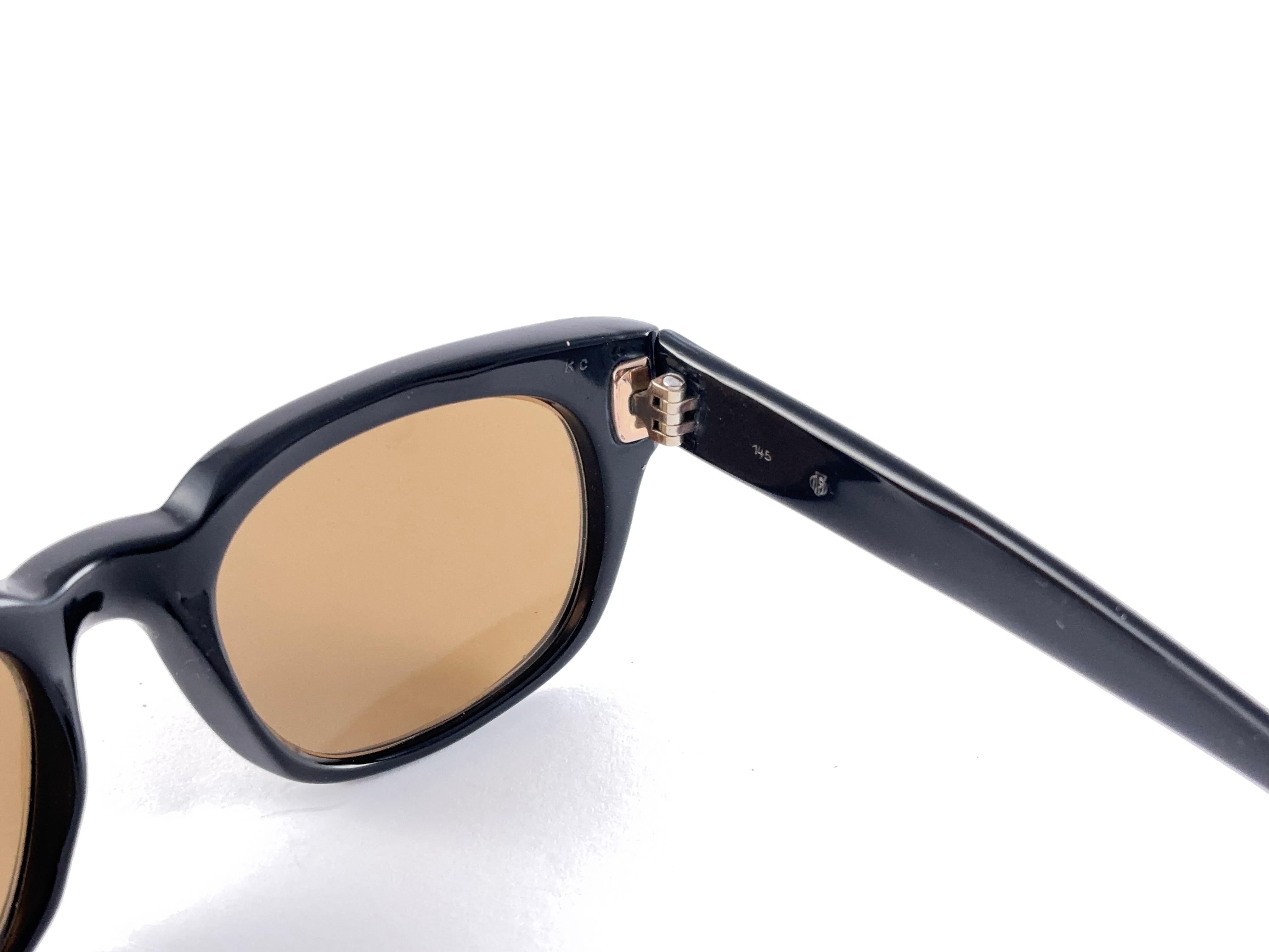 Vintage Metzler Robust Black Frame Sunglasses Made in Germany 1970's For Sale 2