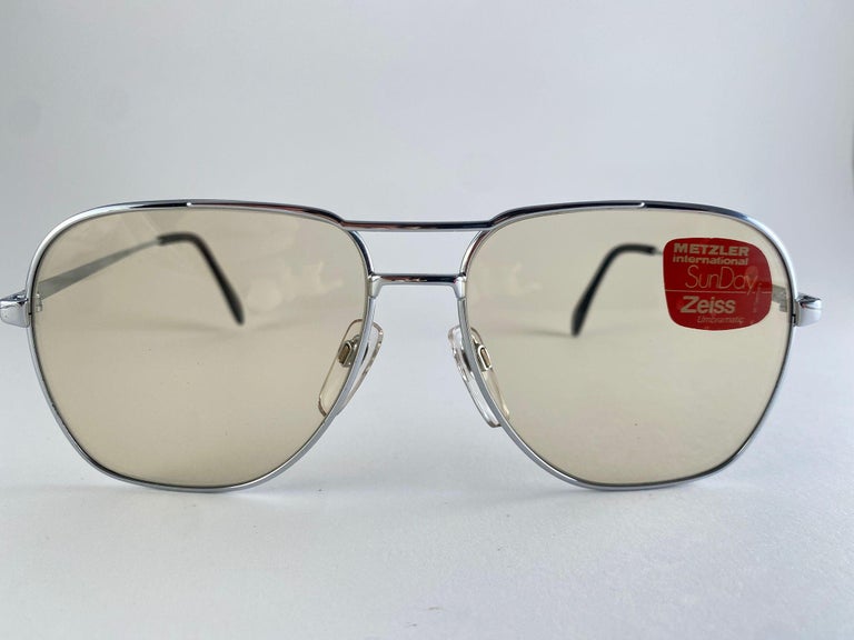 1970s METZLER Oversized Sunglasses in Gray, Made in Germany, Unisex 1970s METZLER Oversized Sunglasses in Gray, Model 498, Made  main image 4