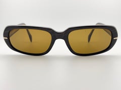 Vintage Metzler Wide Deep Brown Midcentury Sunglasses 1960
s