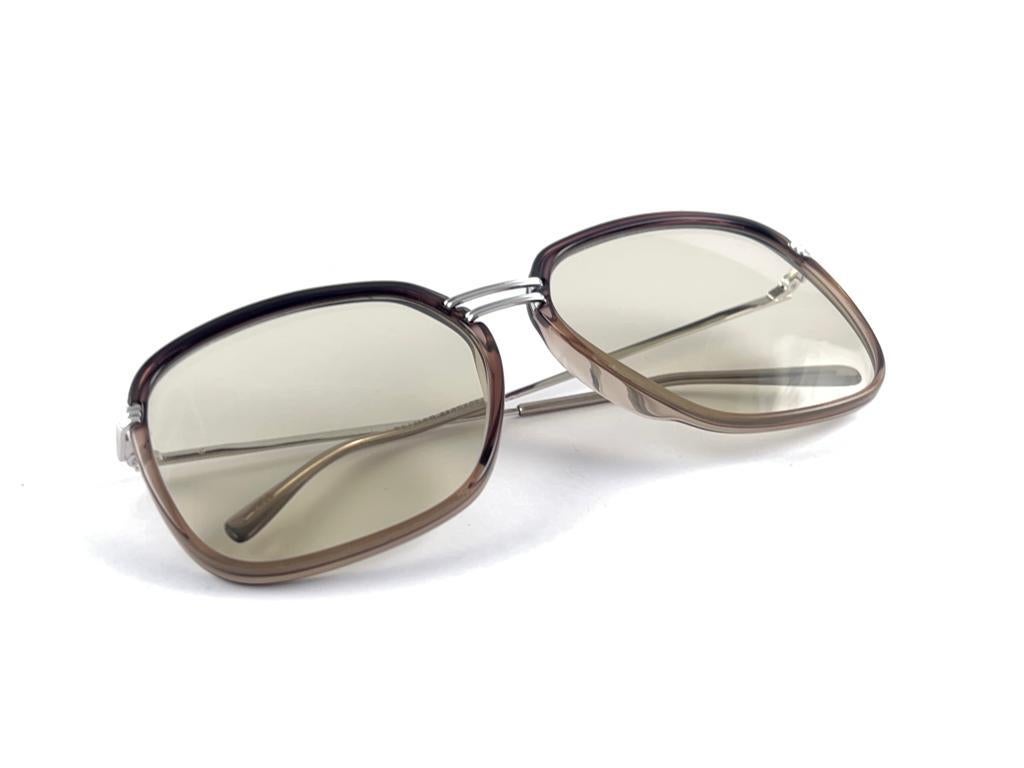 Vintage Metzler Zeiss Umbral 2900 Oversized Silver Germany 1970'S Sunglasses For Sale 6
