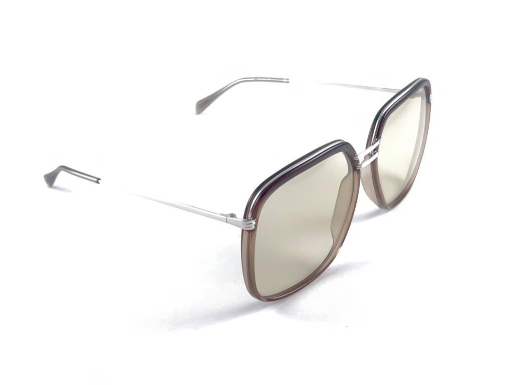 Women's or Men's Vintage Metzler Zeiss Umbral 2900 Oversized Silver Germany 1970'S Sunglasses For Sale