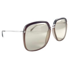 Vintage Metzler Zeiss Umbral 2900 Oversized Silver Germany 1970'S Sunglasses