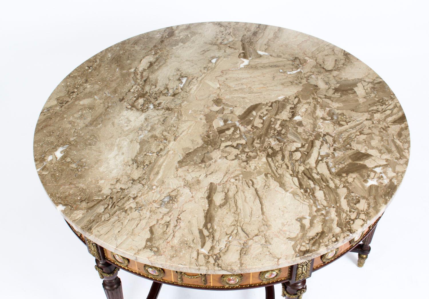 Vintage Meuble Francais Ormolu Mounted Marble Top, Mid-20th Century In Good Condition In London, GB