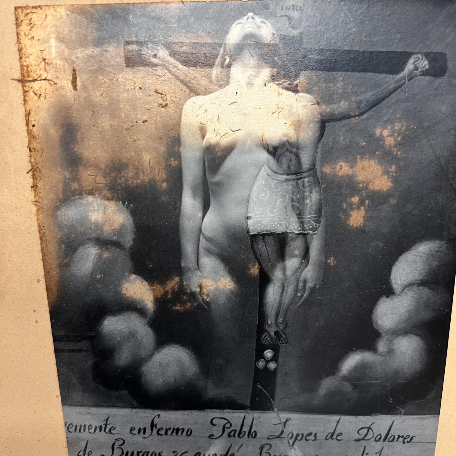 Vintage Mexican Art Abstract Modern Nude Cross Photograph 2