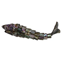 Retro Mexican Articulated Abalone Fish Bottle Opener