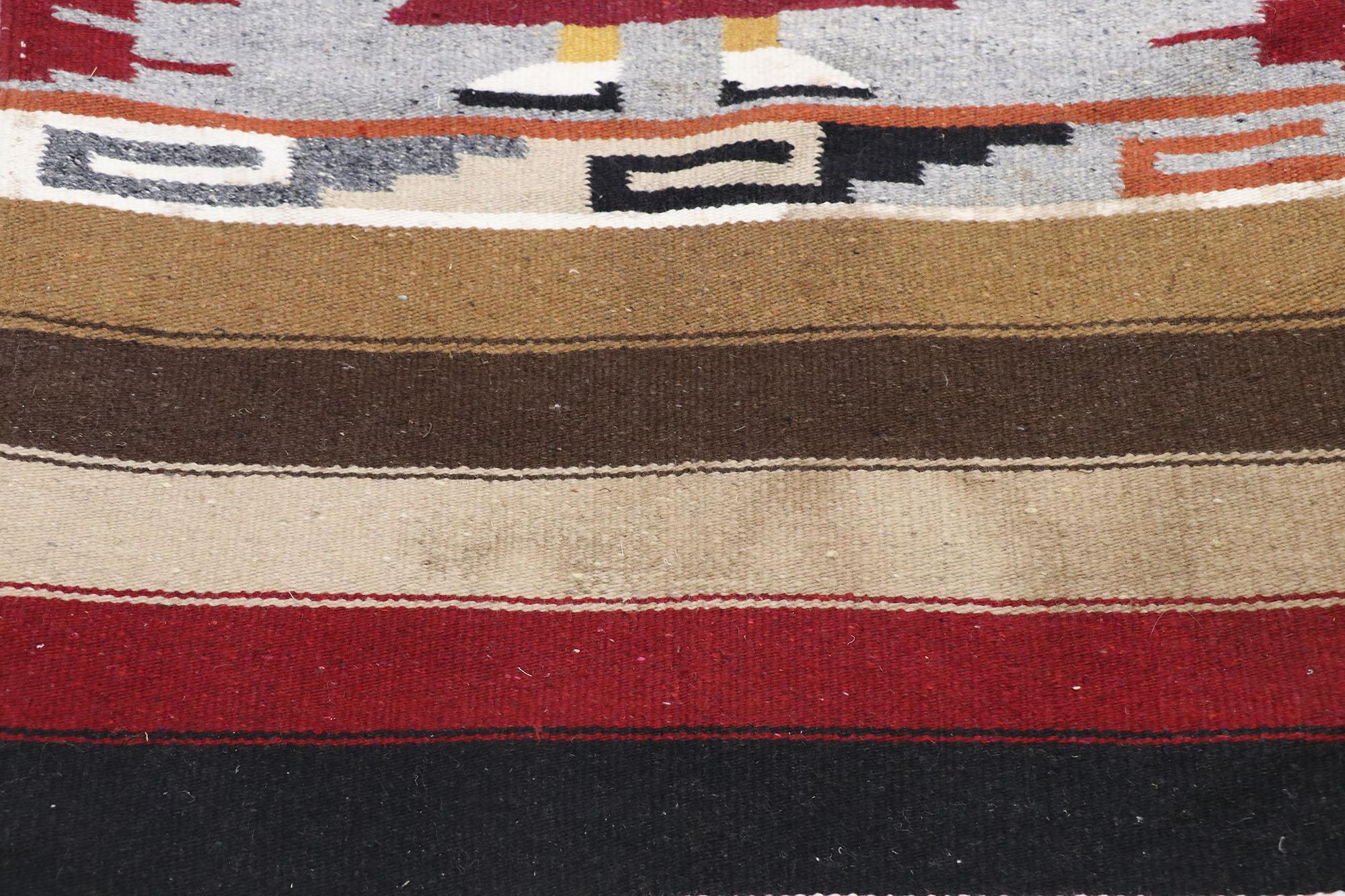 Mexicain Couverture mexicaine vintage avec figure aztèque, tapis d'appoint en vente