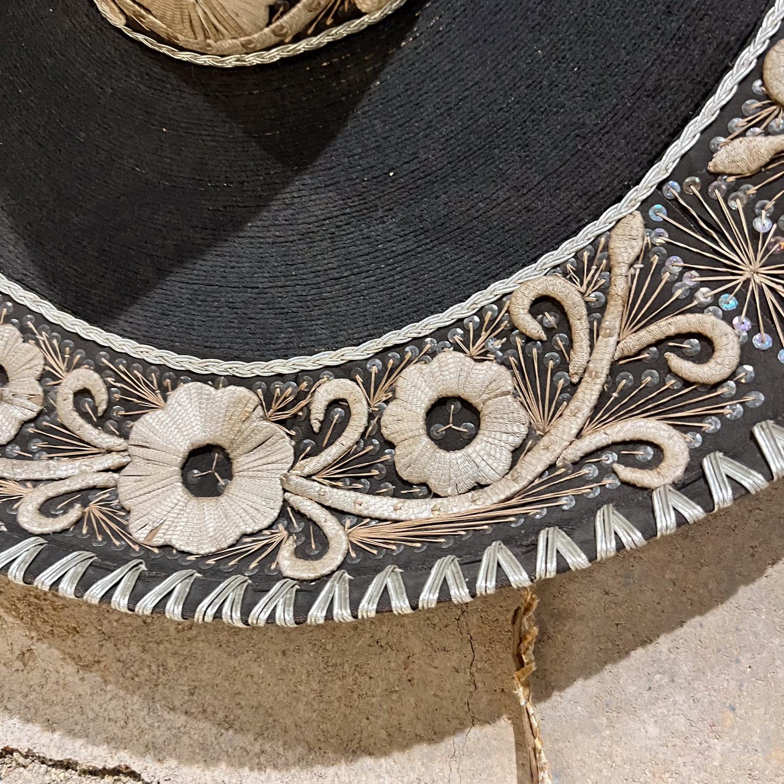 Vintage mexikanischen Charro Hut dekorative Mariachi Sombrero im Angebot 4