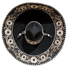 Vintage Mexican Charro Hat Decorative Mariachi Sombrero