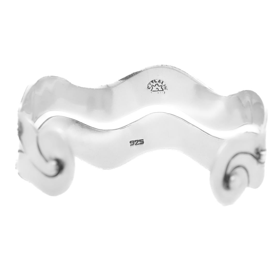 Bracciale d'epoca messicano Citlali in argento 925 di metà secolo moderno in vendita 2