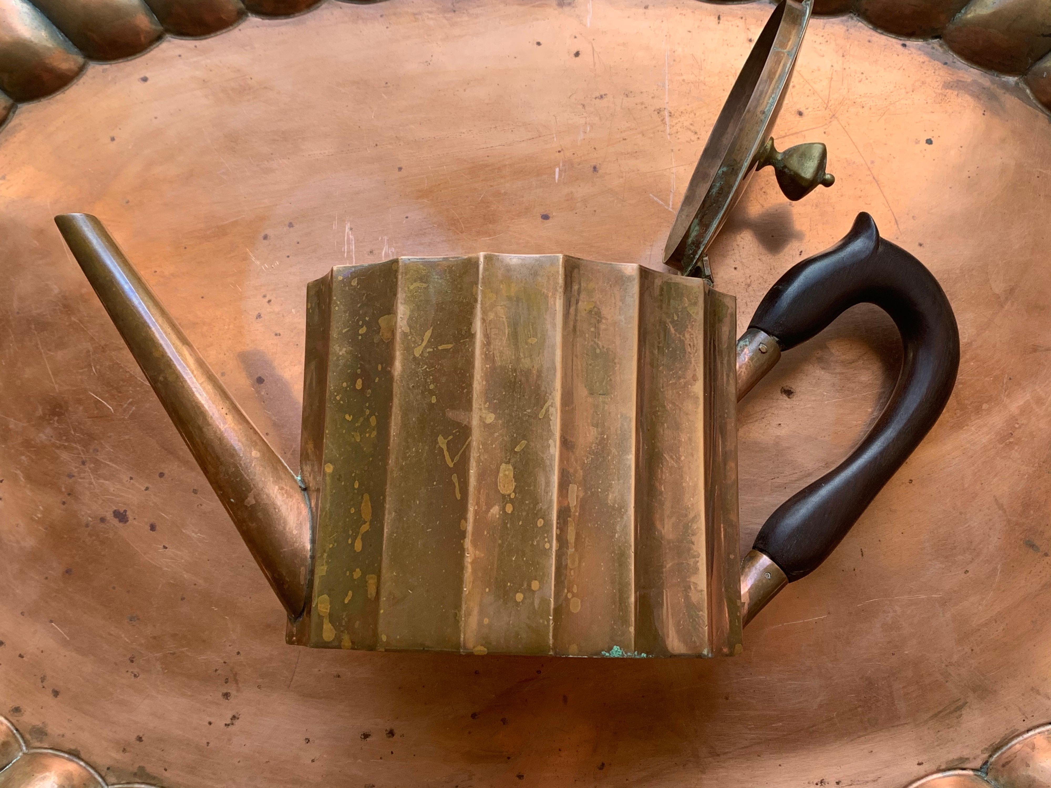 Vintage Mexican Copper 7-Pc Coffee & Tea Set 2