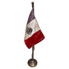 Vintage Mexican Desk Flag