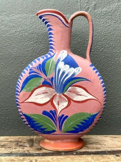 Vintage Mexican Hand Painted Pitcher