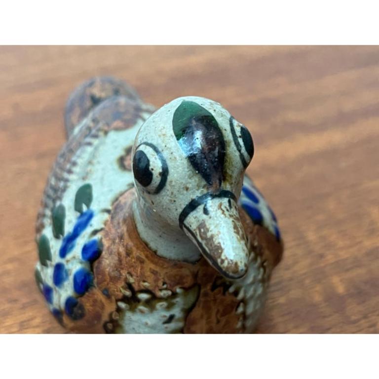 Figurine de canard mexicaine peinte à la main par Jorge Wilmot Tonala, 1970 en vente 3