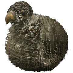 Vintage Mexican Metal Bird
