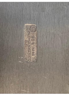 Vieux plat à beurre mexicain moderne recouvert d'argent sterling
