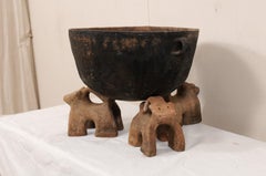 Vintage Mexican Mole Cooking Pot with 'Fire-Dog' Feet