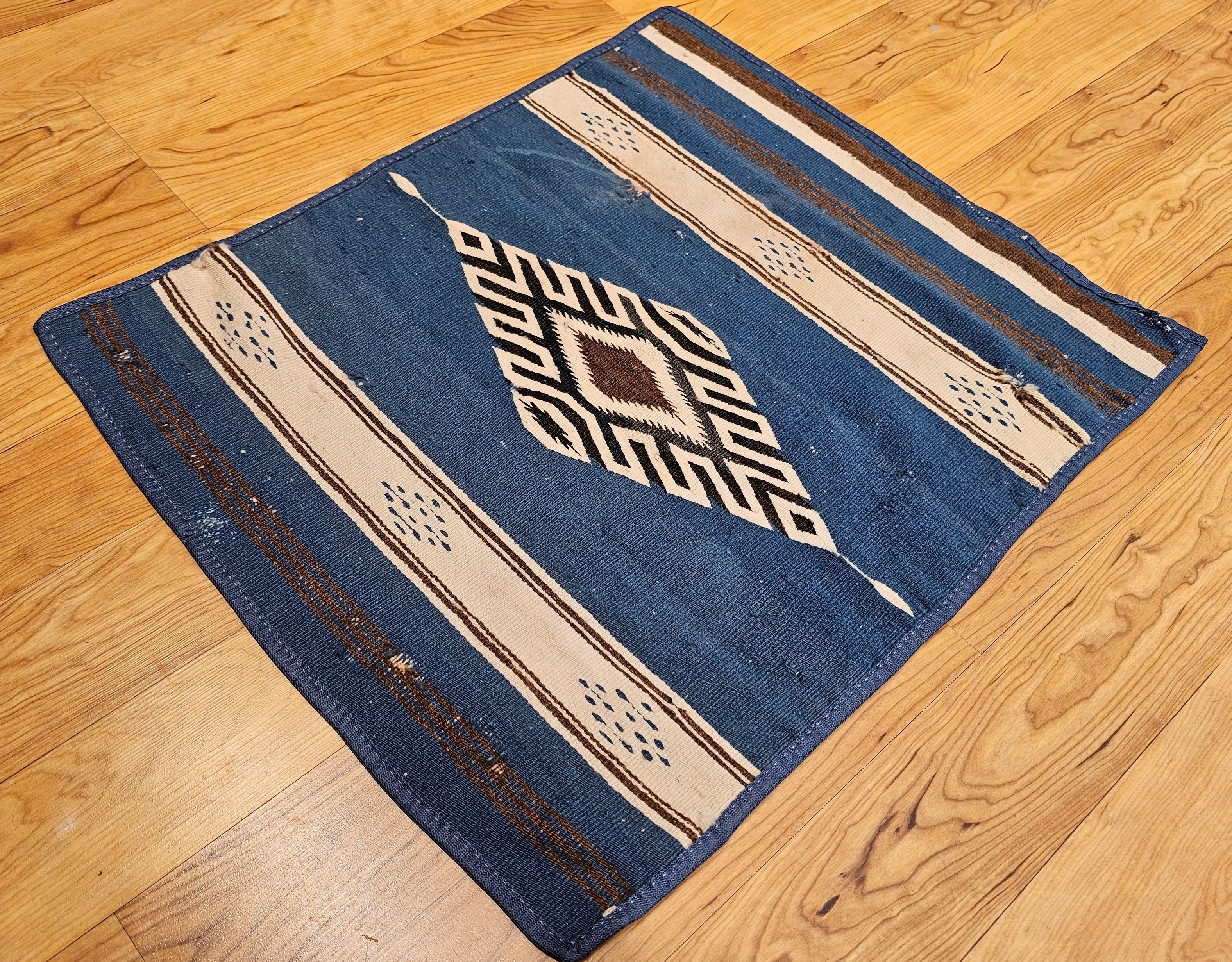 Mexikanischer Saltillo Serape Kelim-Teppich im Vintage-Stil im Angebot 4