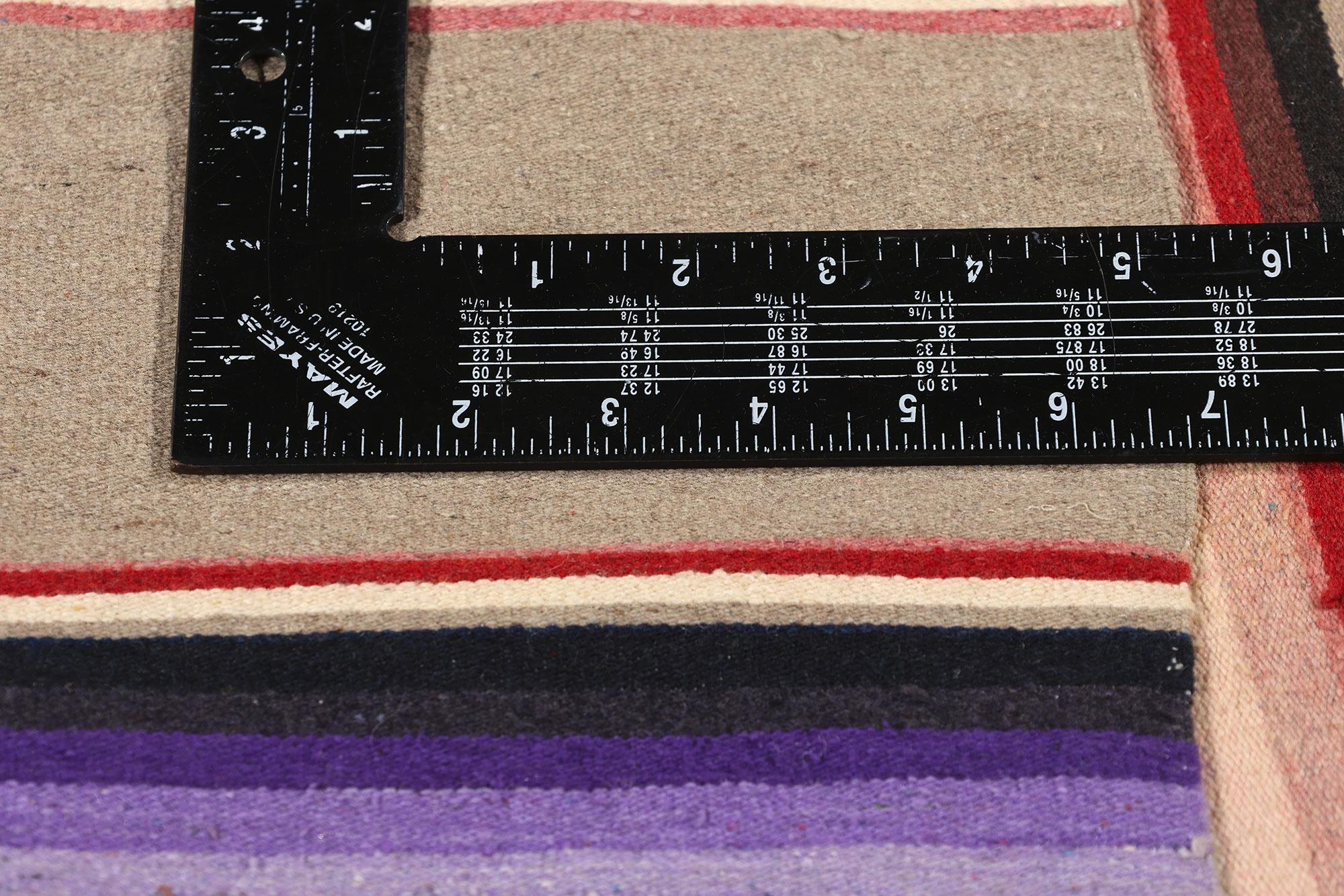 20ième siècle Tapis Kilim mexicain vintage en Serape avec style Sud-Ouest en vente