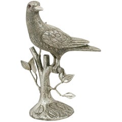 Vintage Mexican Sterling Silver Bird Table Ornament