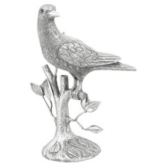 Retro Mexican Sterling Silver Bird Table Ornament