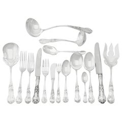 Mexikanisches Besteckset aus Sterlingsilber für Zwölf