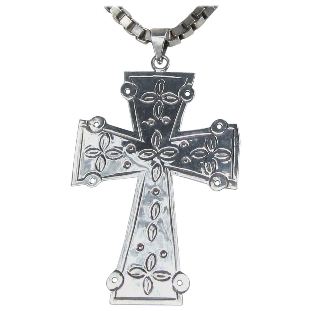 mexican cross necklace