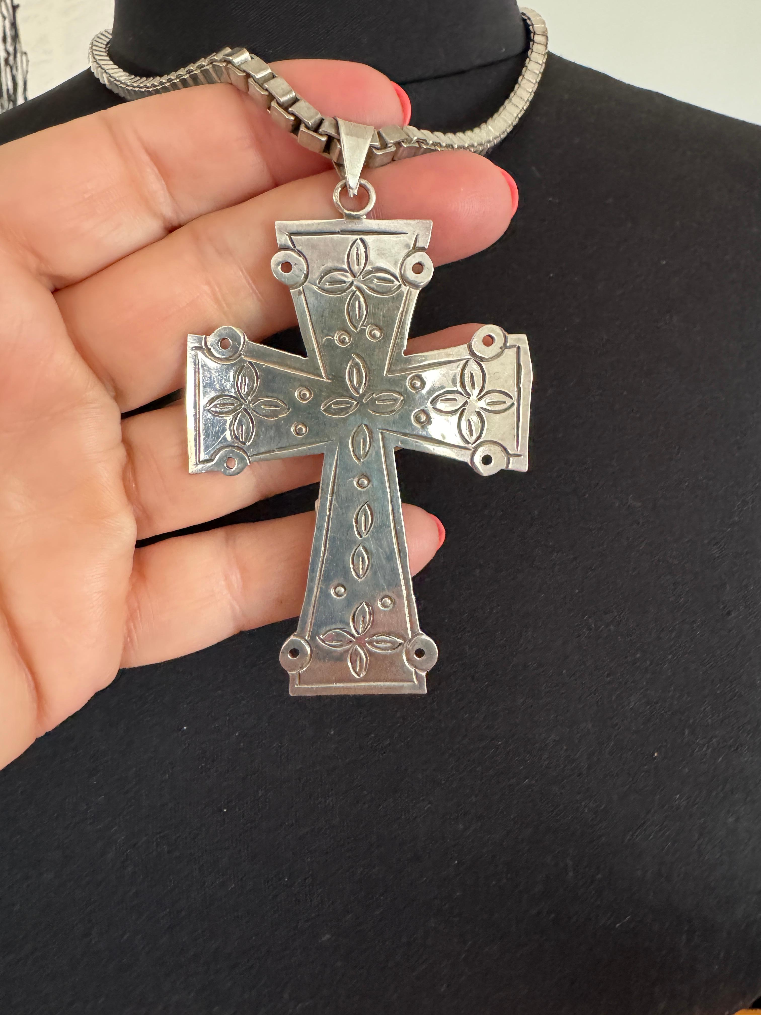 mexican cross necklace