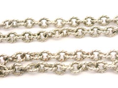 Vintage Mexican Sterling Silver Handmade Basketweave Purse w/ Cable Link Strap