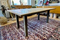 Vintage Mexican Tile Dining Table
