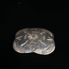 Vintage Mexico Sterling Silver Flower Arrow Brooch Pin 925 5.6g TS-77
