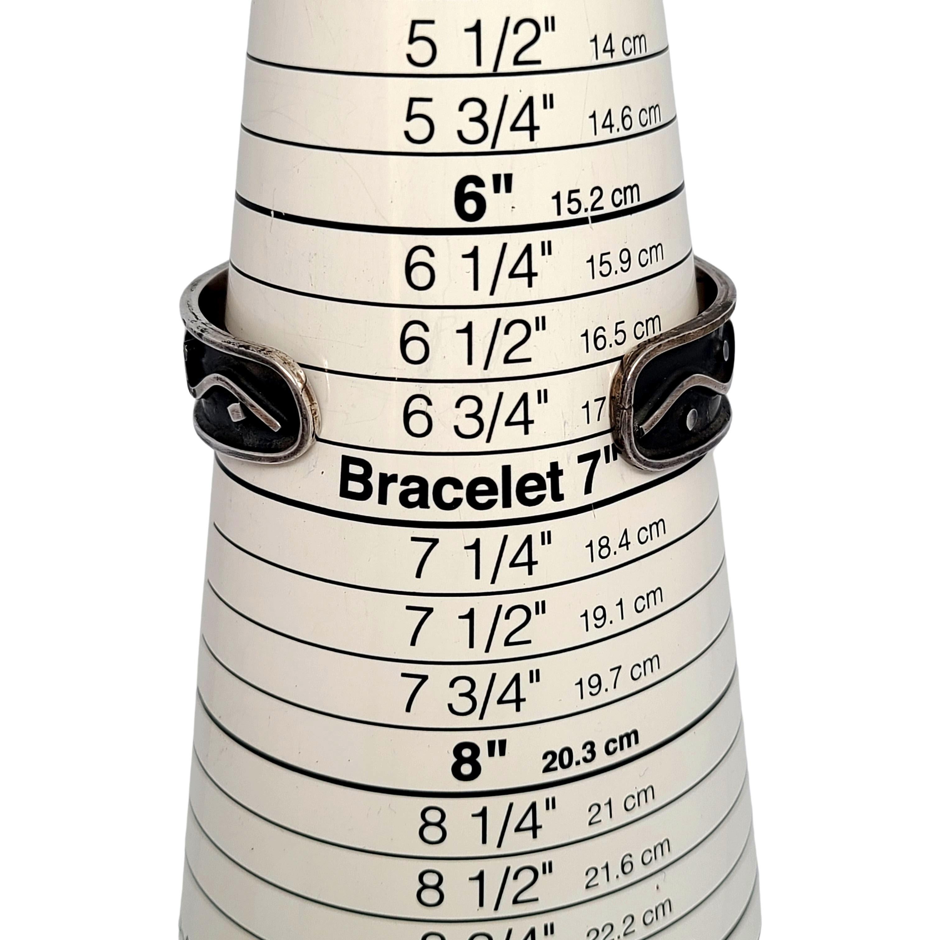 Mexico Taxco Sterling Silver TM-252 Cuff Bracelet 3