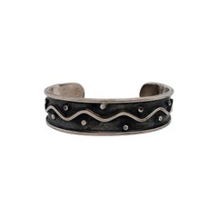 Mexico Taxco Sterling Silver TM-252 Cuff Bracelet