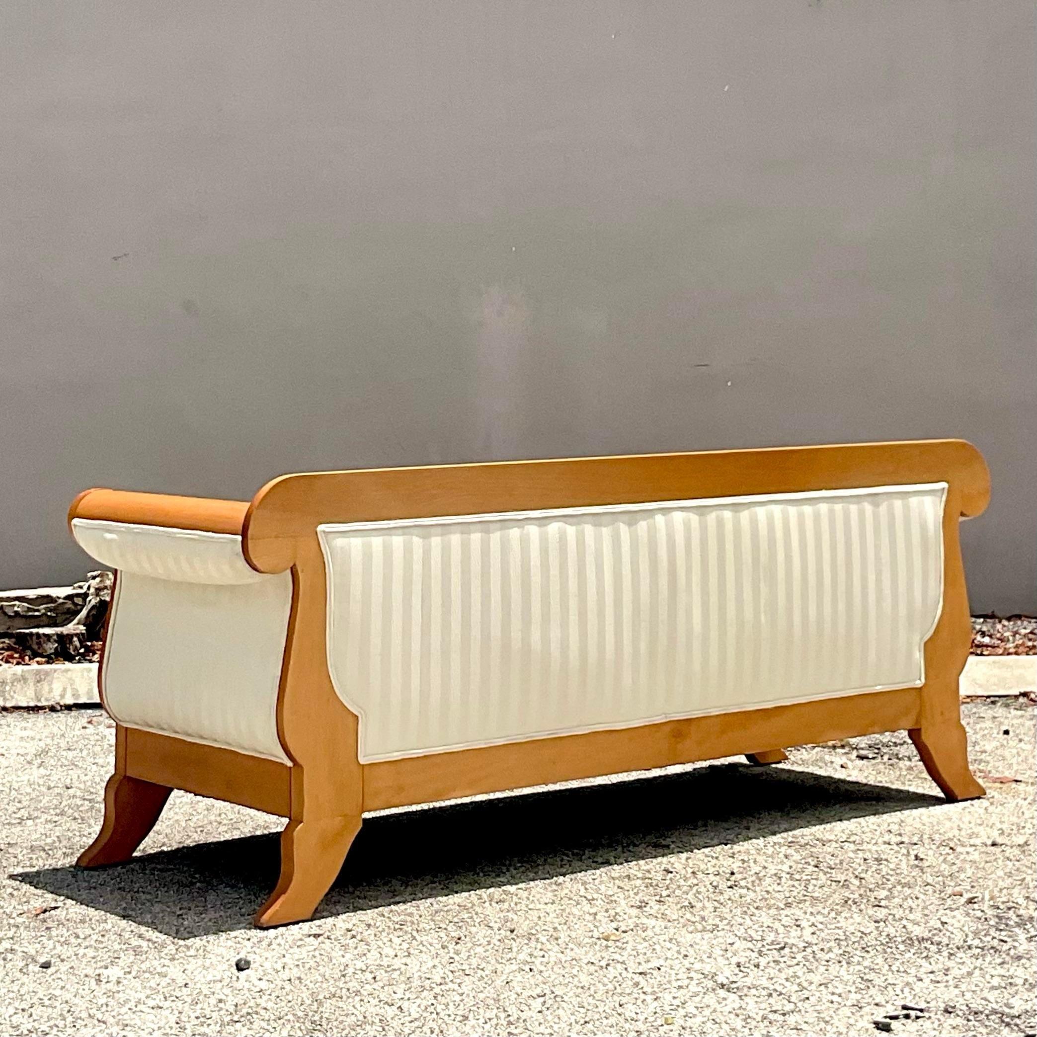 Canapé vintage Meyer, Gunther et Martini de style Biedermeier Bon état - En vente à West Palm Beach, FL
