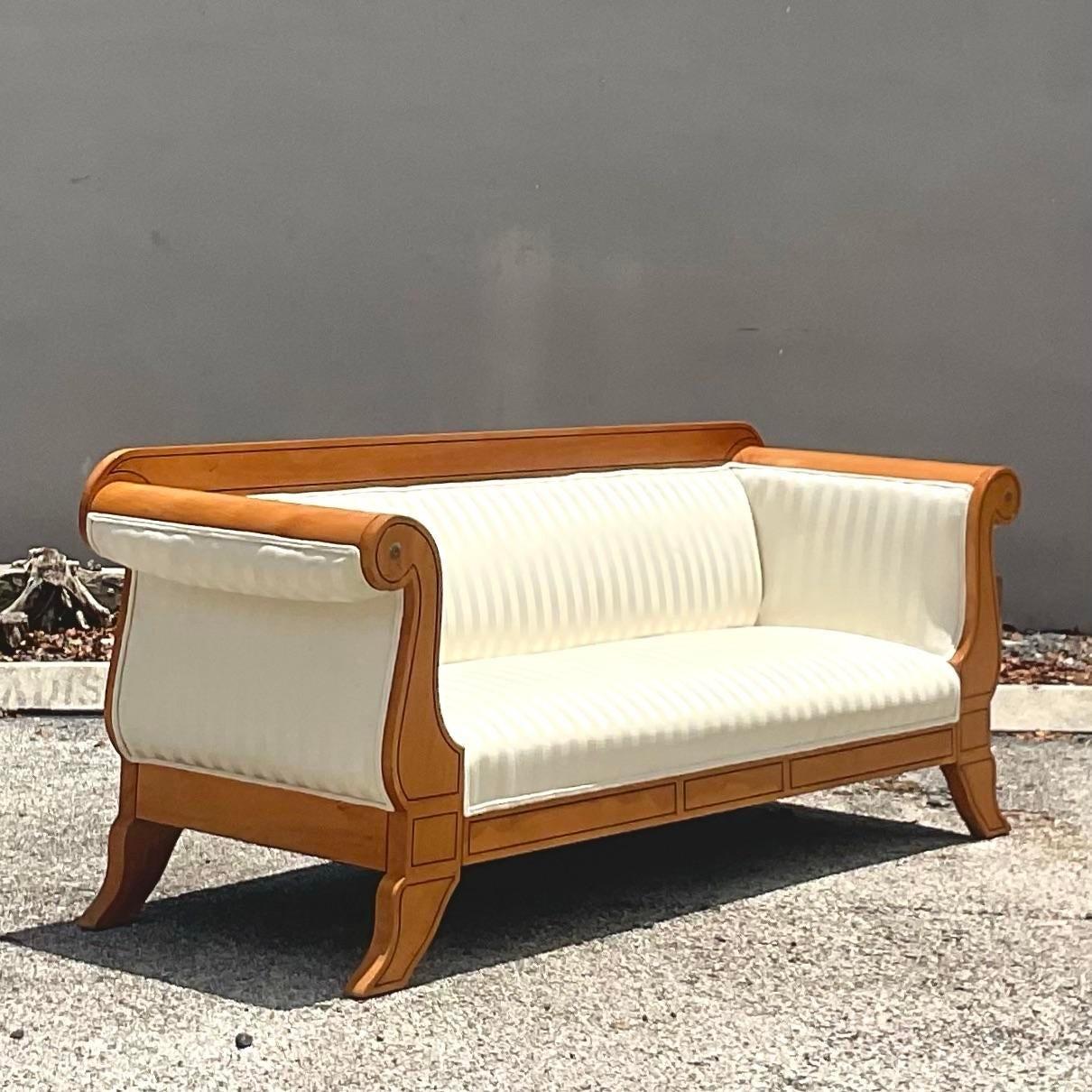 20ième siècle Canapé vintage Meyer, Gunther et Martini de style Biedermeier en vente
