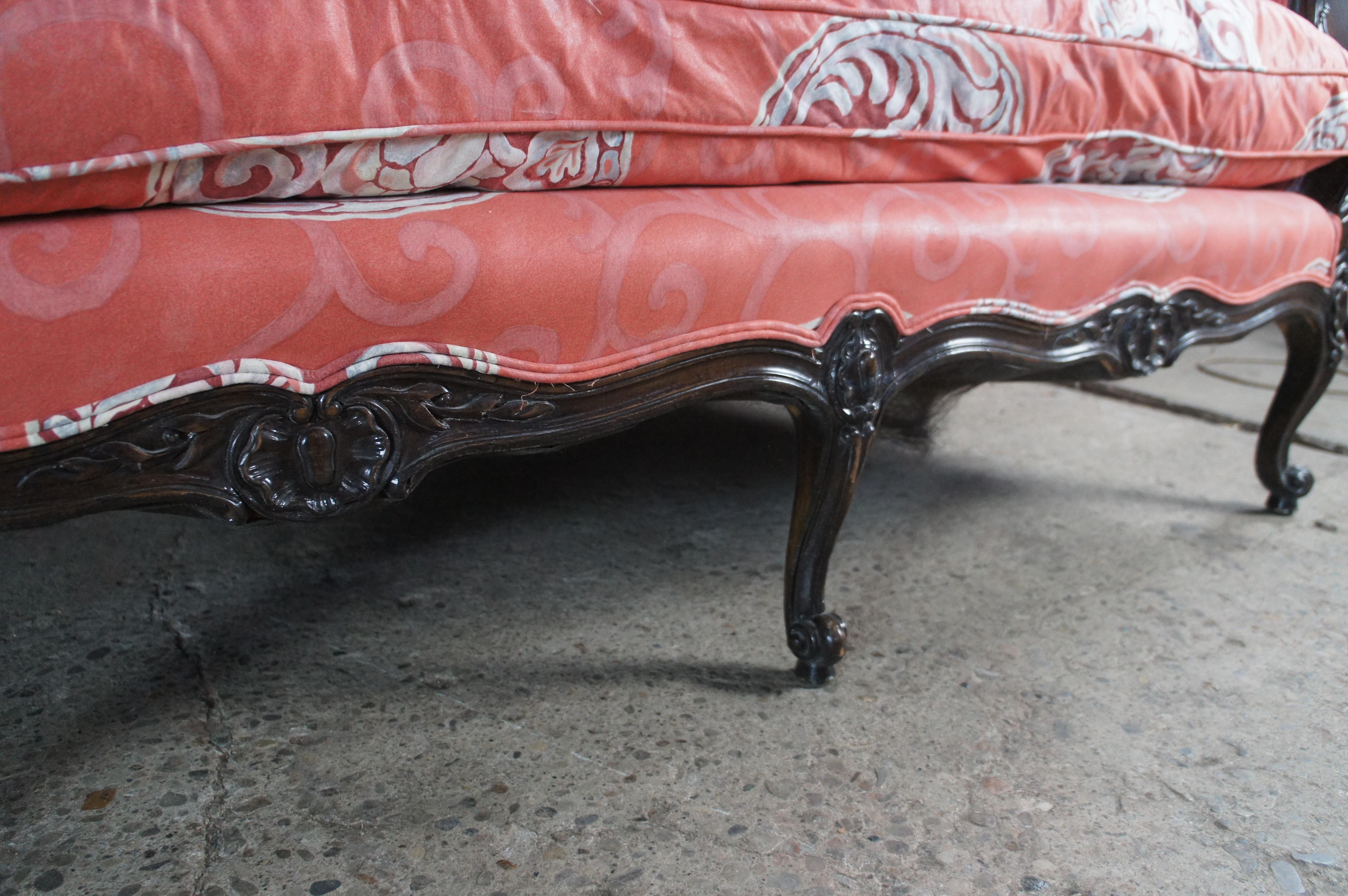 Vintage Meyer Gunther Martini Baroque Louis XV Sofa Loveseat Chinoiserie Fabric For Sale 6