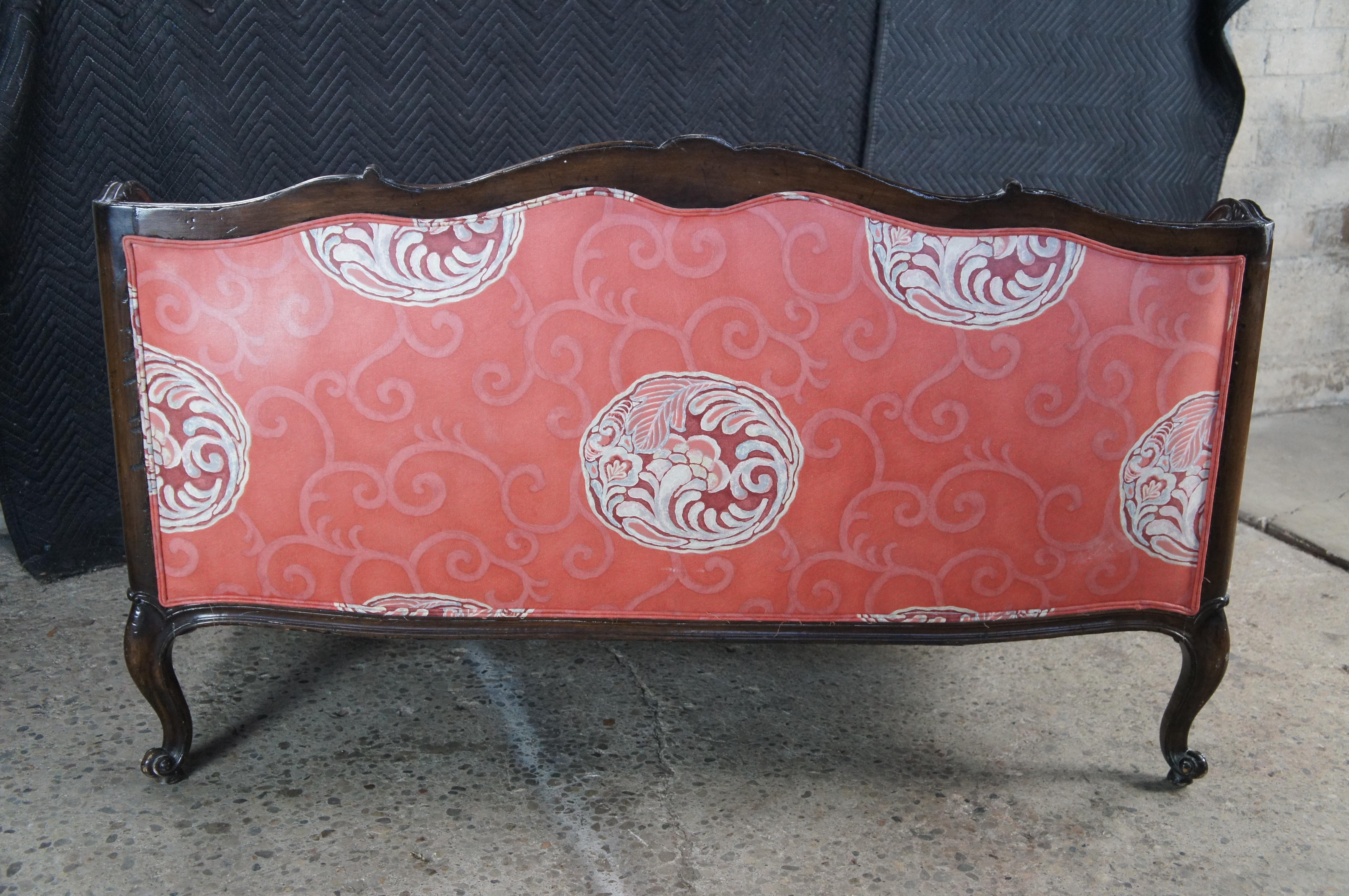 Vintage Meyer Gunther Martini Baroque Louis XV Sofa Loveseat Chinoiserie Fabric For Sale 8